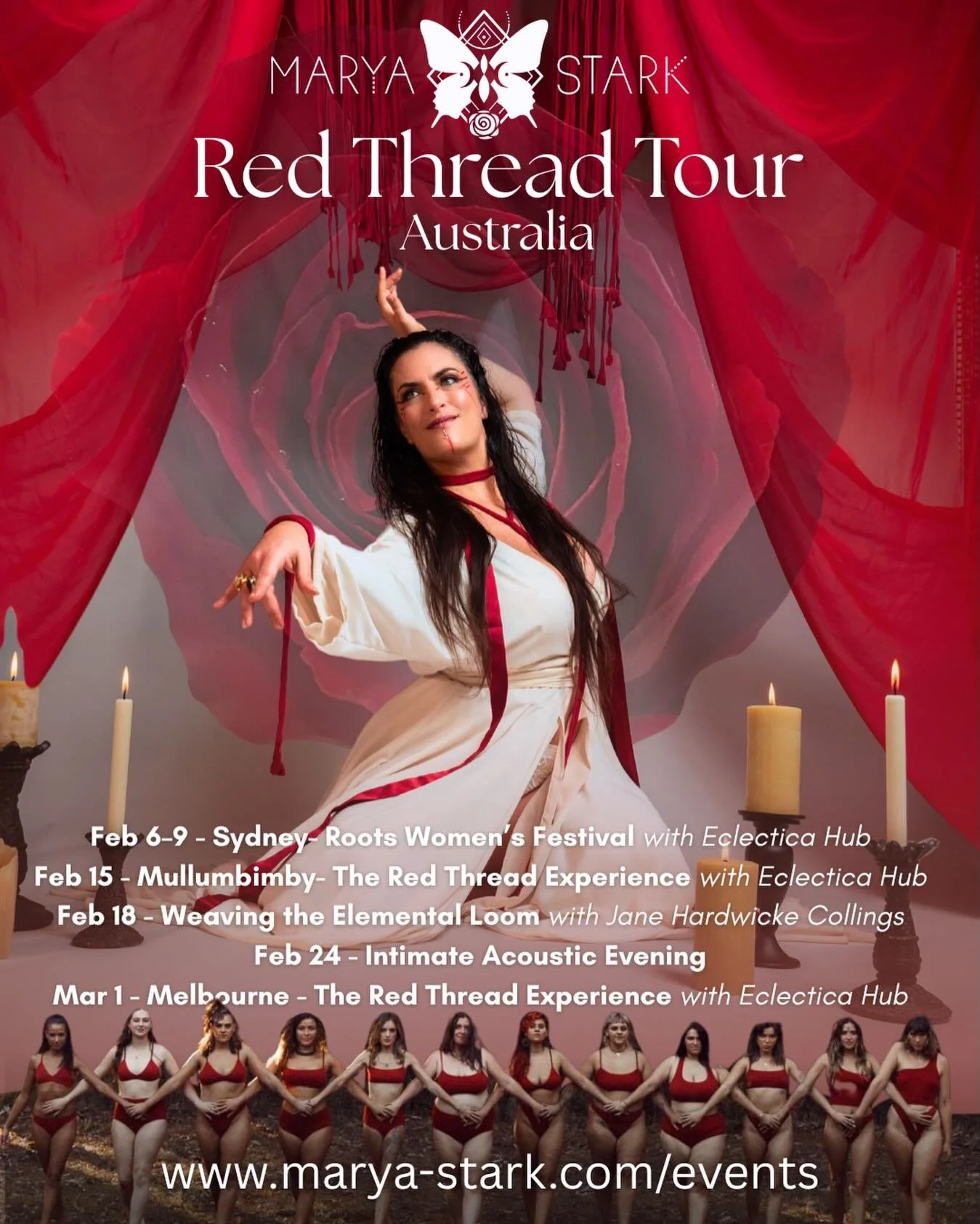 Calling all my Australia Family!!

I am soo excited to be joining you next month for the Red Thread Tour! 

It has been a dream of mine to come and bring my music to your lands. Over the years, i have had many of you reach out and let me know that th