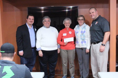 BG Area Community Band being presented grant check.