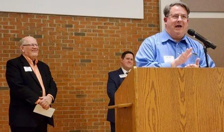 Wood County District Public Library’s Michael Penrod and Ken Frisch