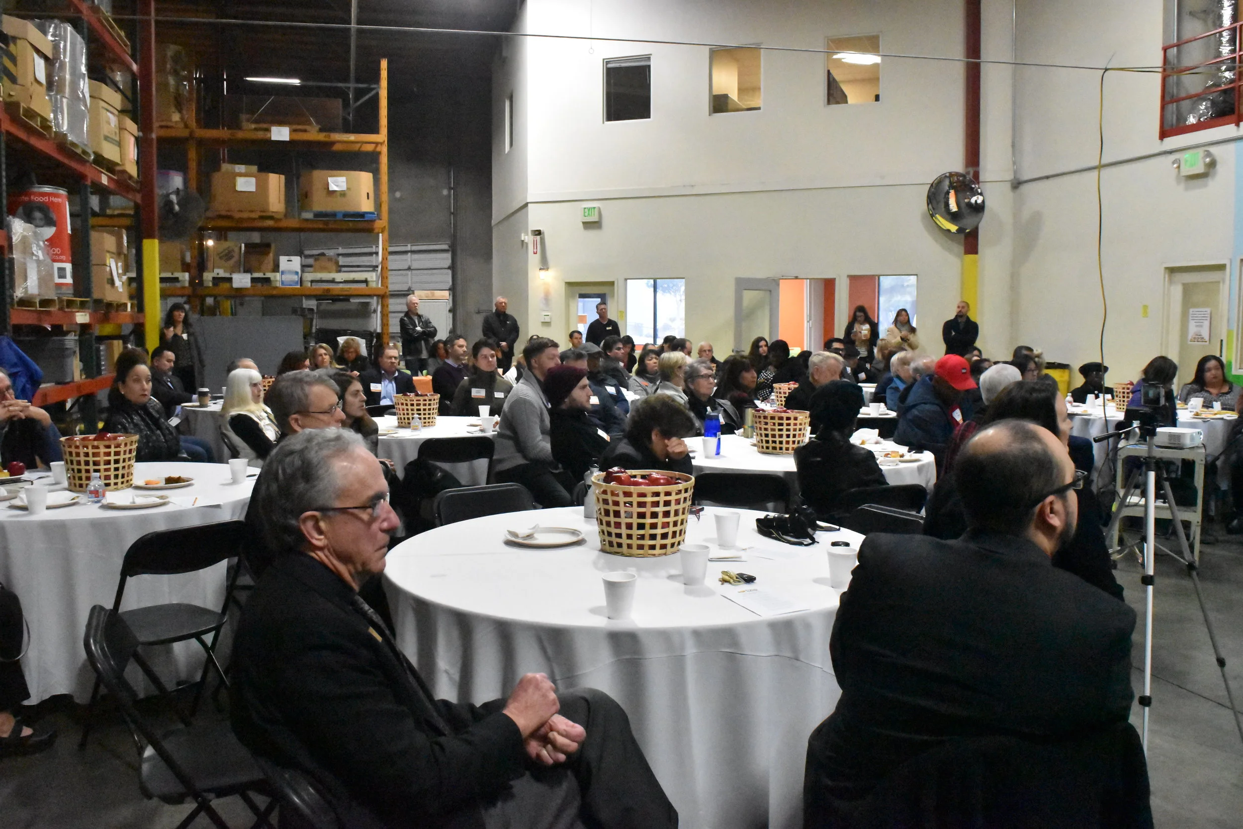 Attendees at the Food Bank of Contra Costa and Solano (FBCCS) on January 29.