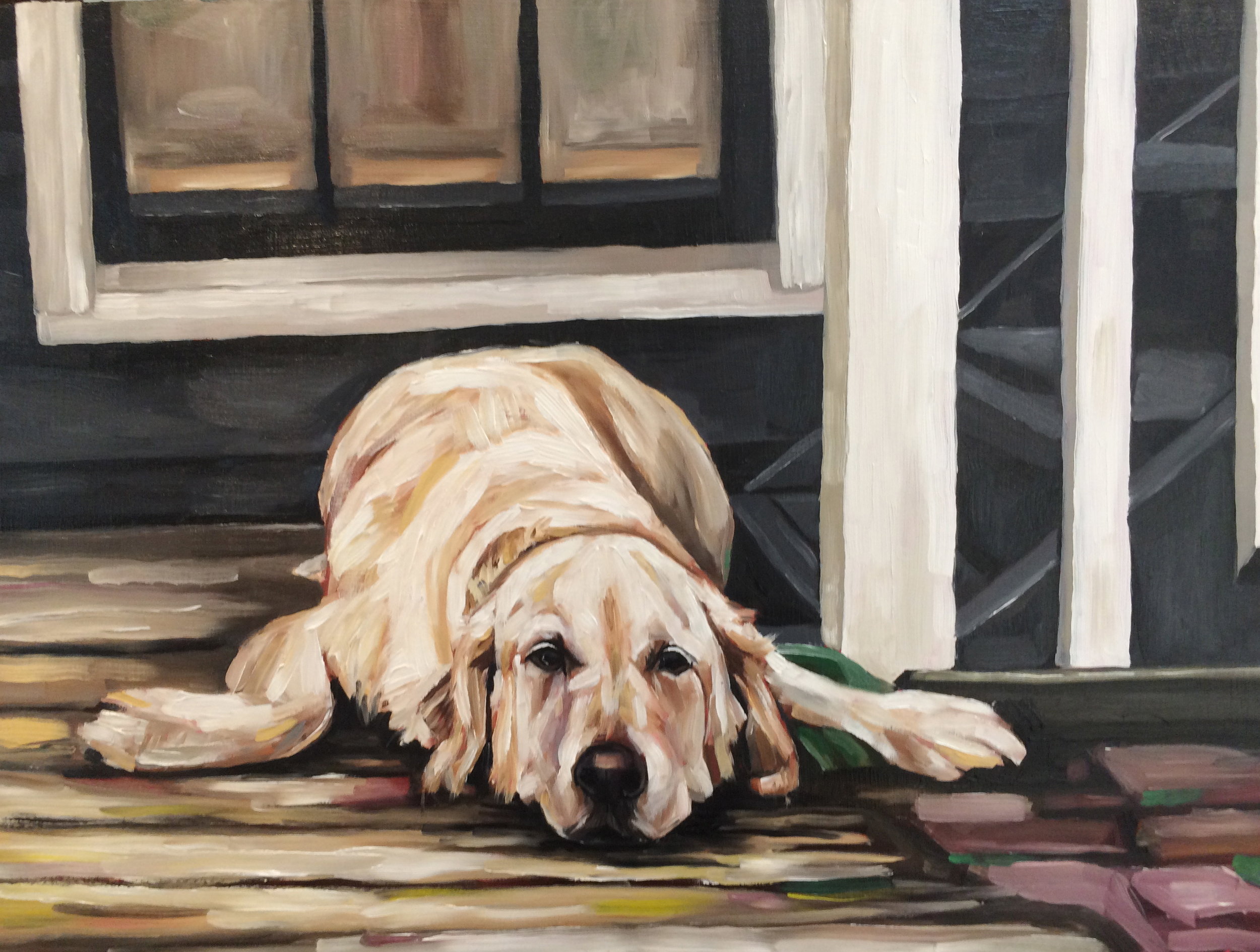 Dog painting by Kate Mullin