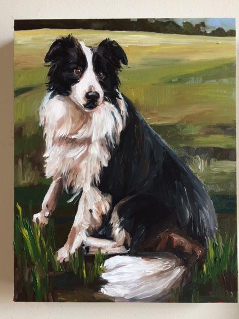 Dog painting by Kate Mullin