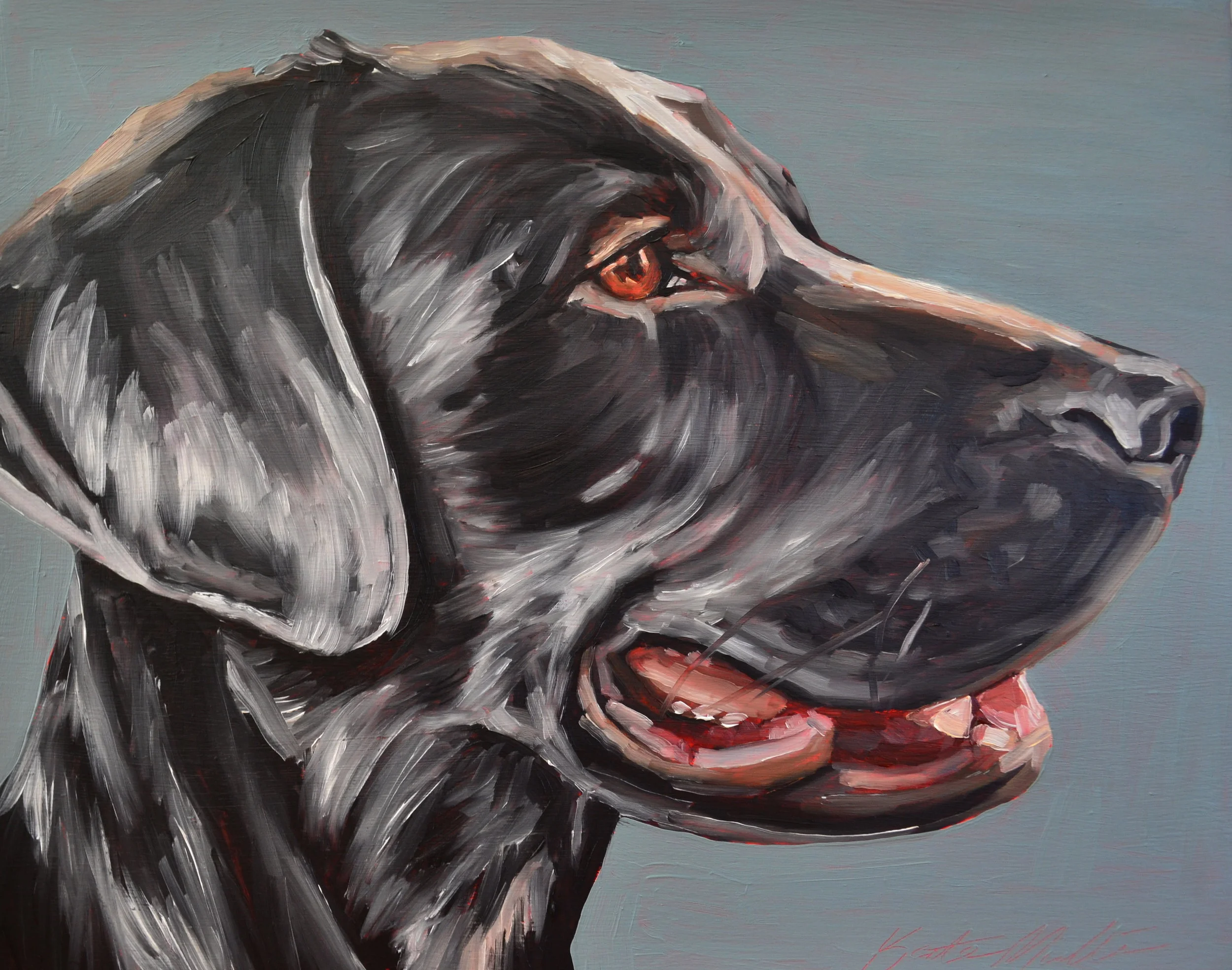Dog Painting by Kate Mullin