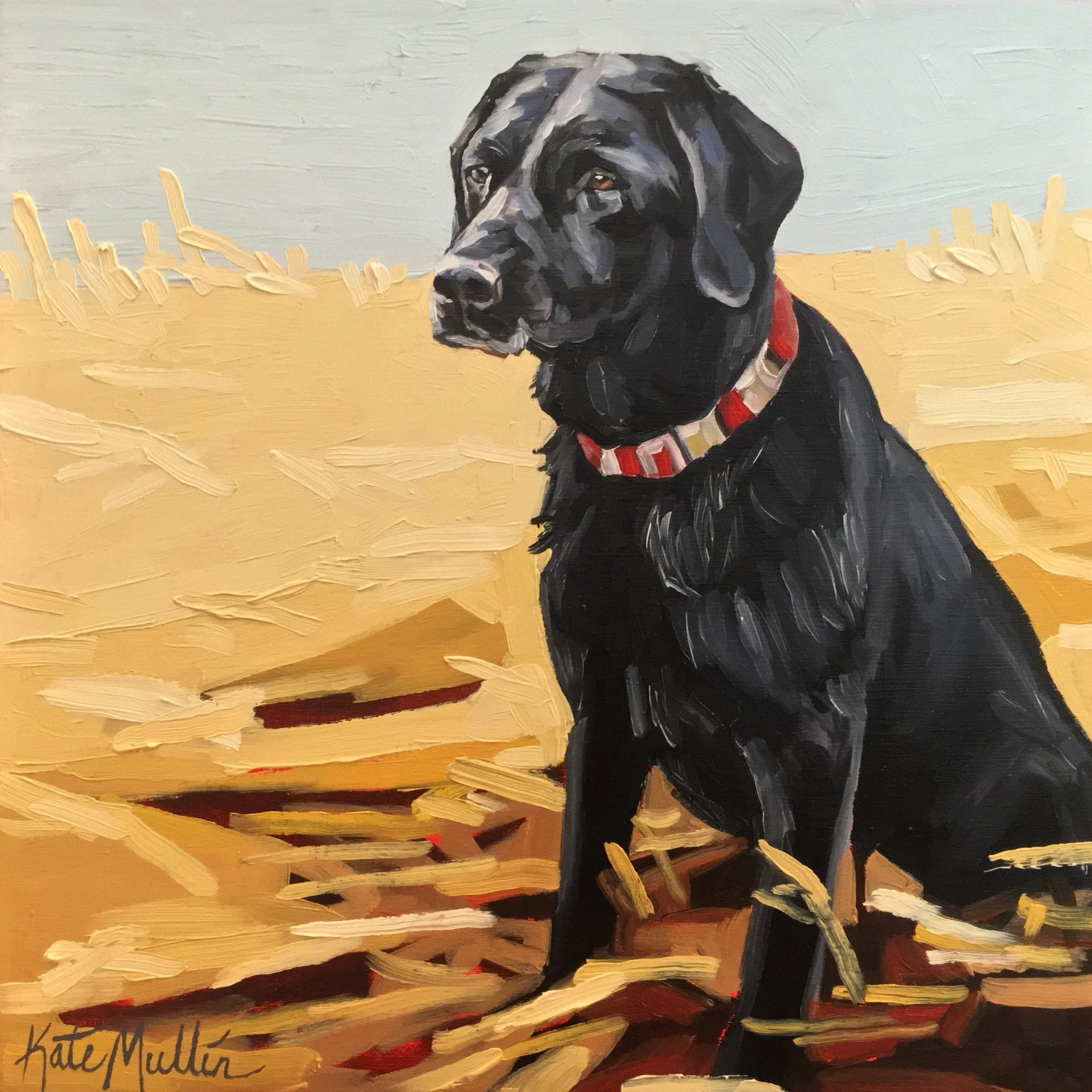 Dog painting by Kate Mullin