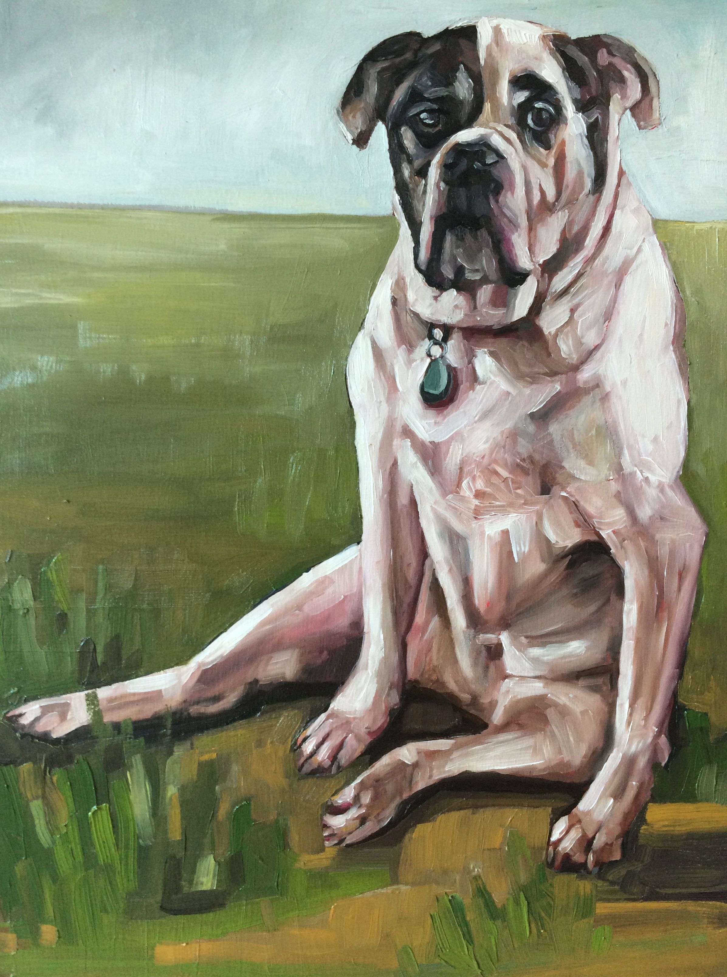 Dog painting by Kate Mullin