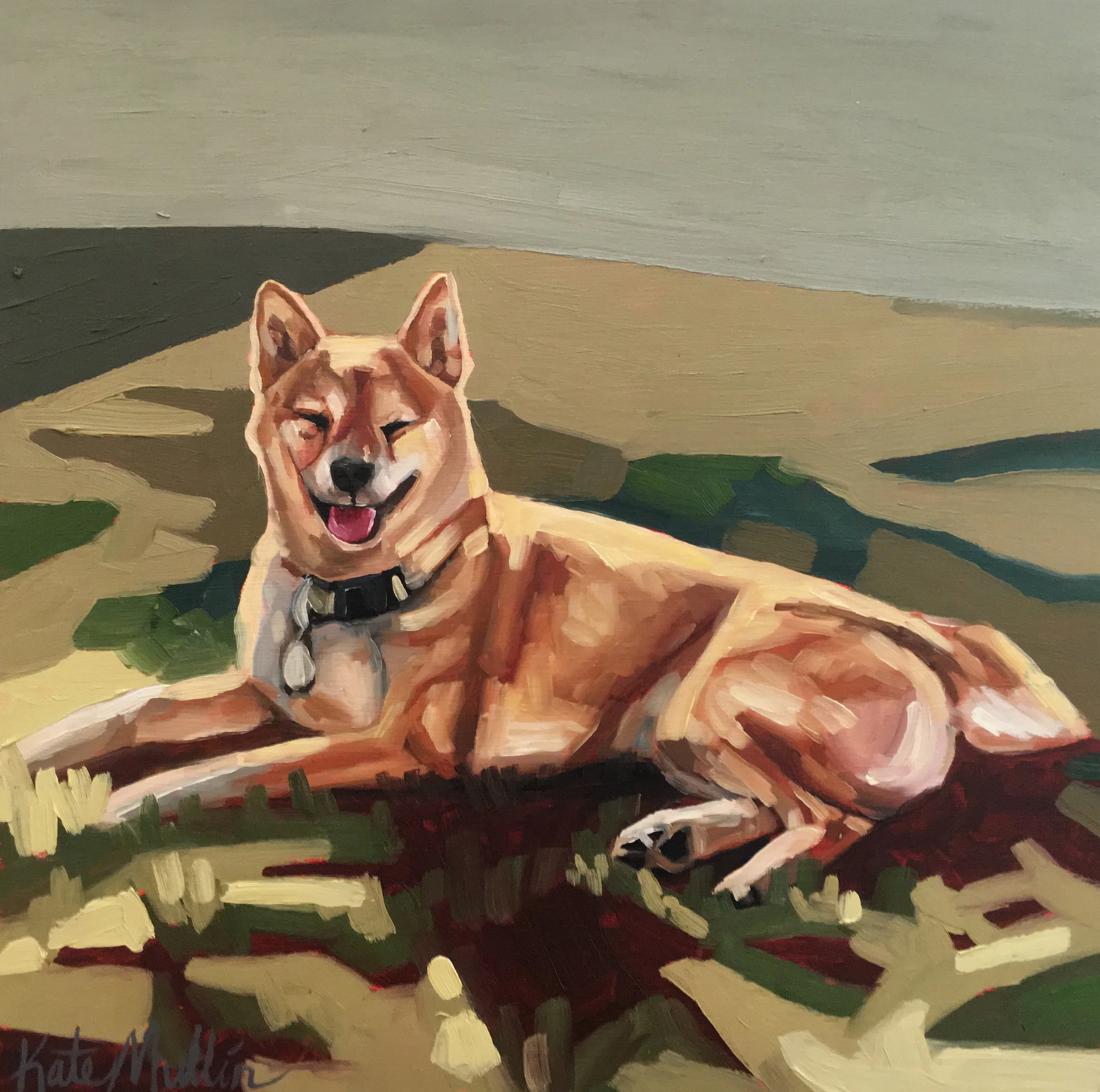 Dog painting by Kate Mullin