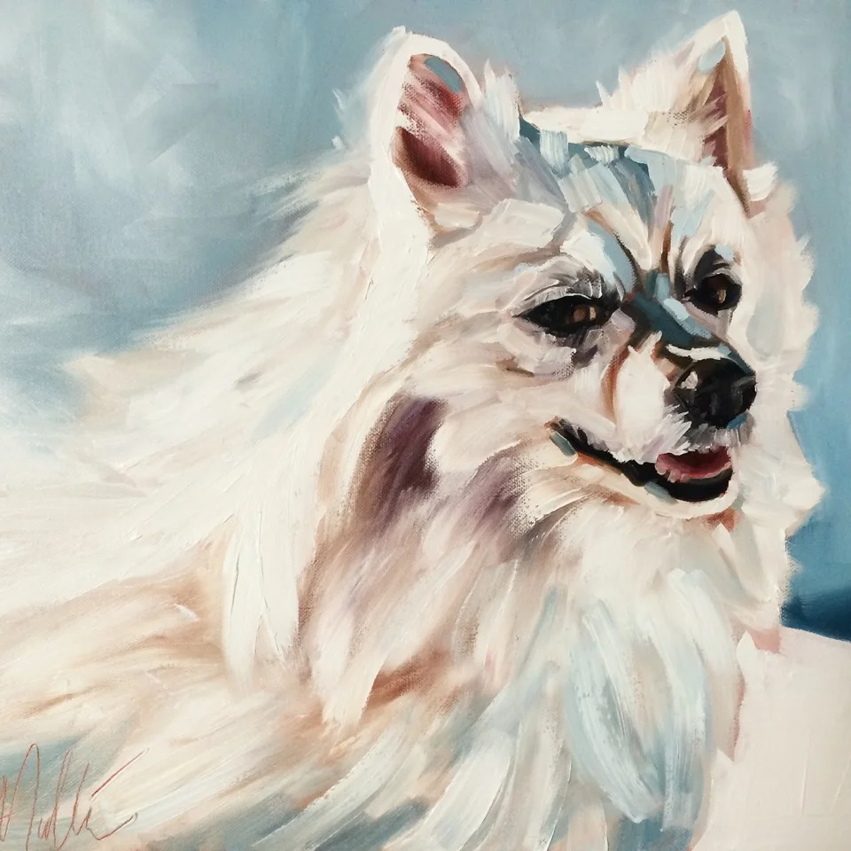Dog painting by Kate Mullin