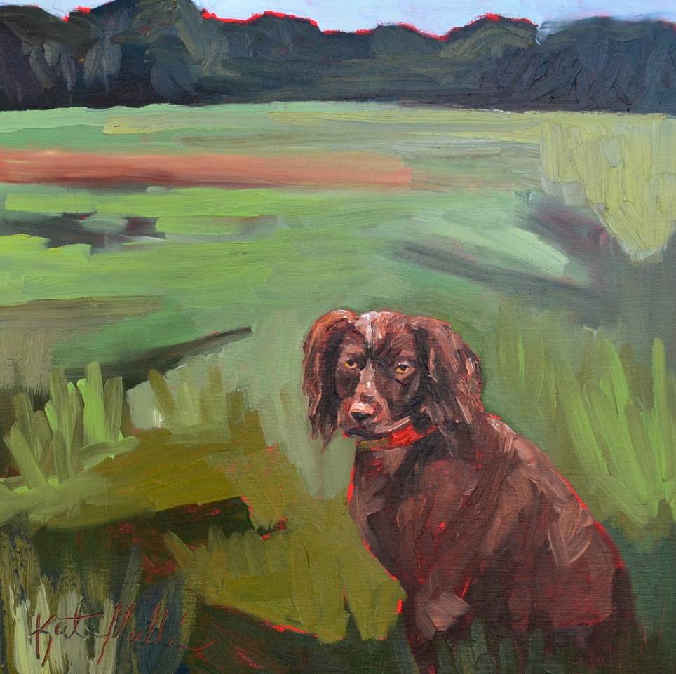 dog painting by Kate Mullin