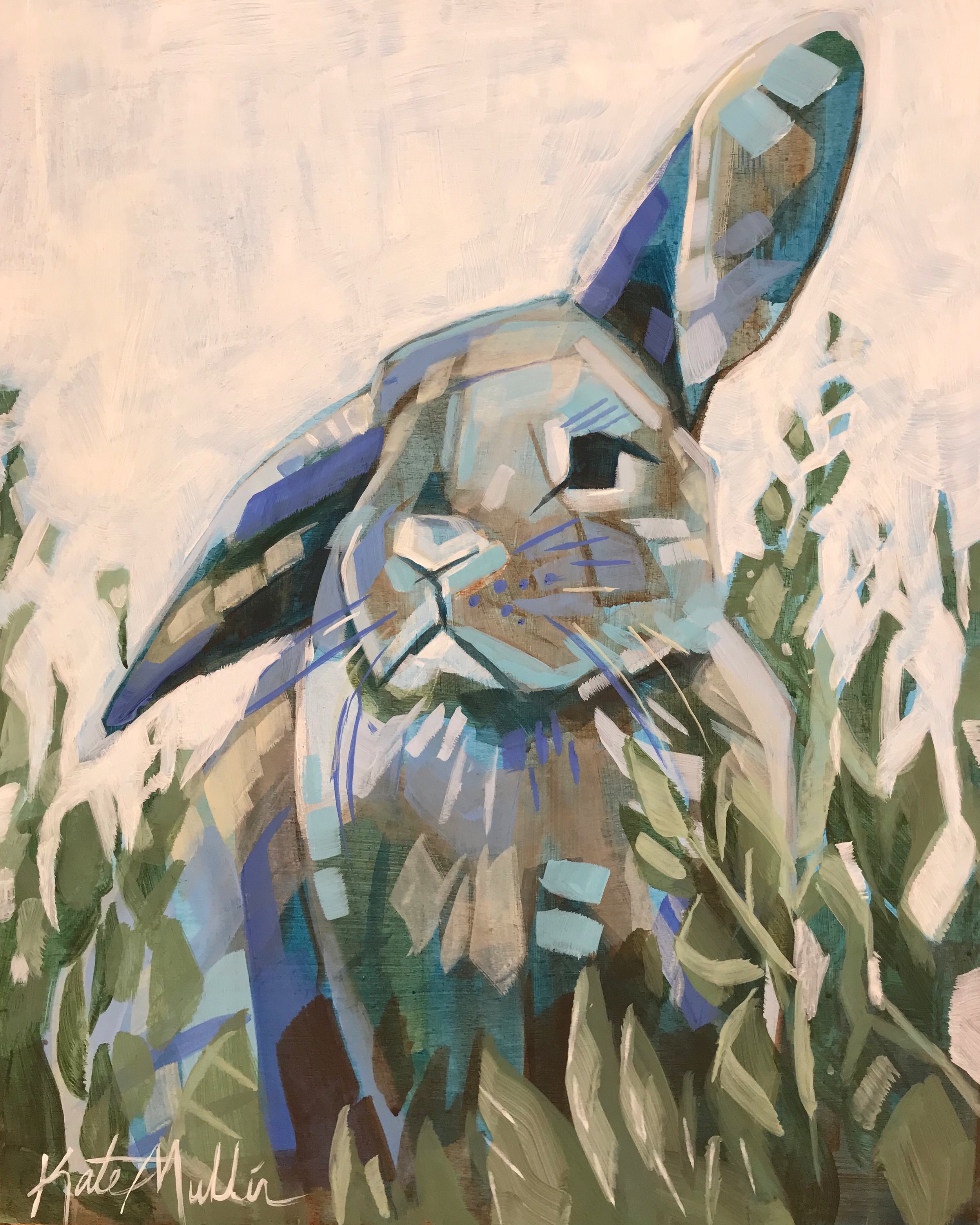 Bunny Painting by Kate Mullin Williford