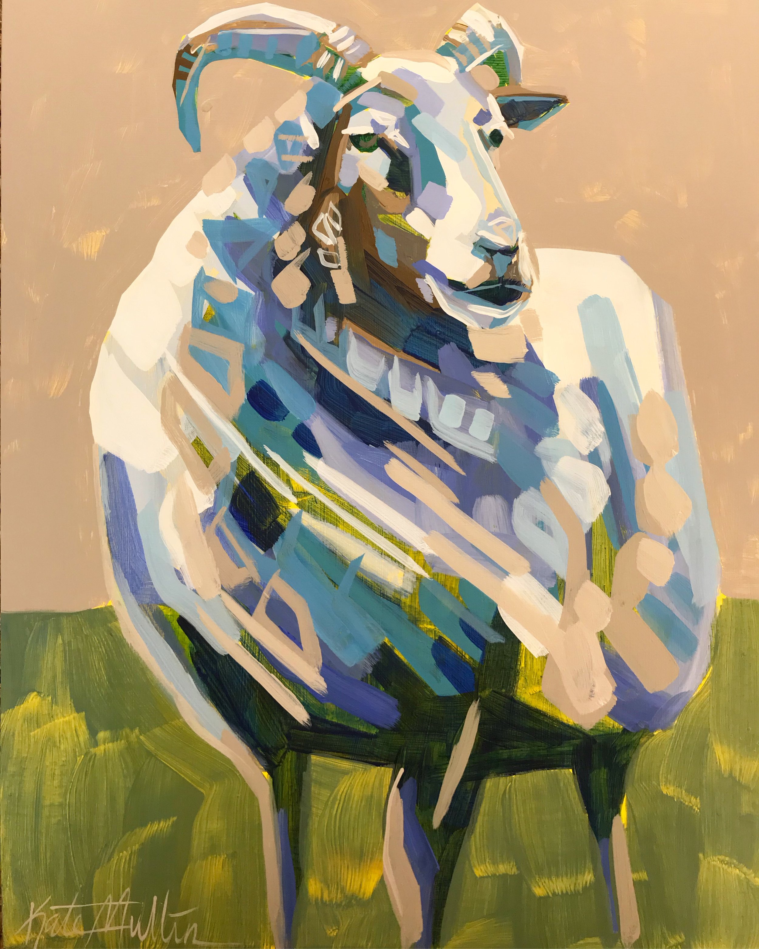 Kate Mullin Williford Sheep Painting