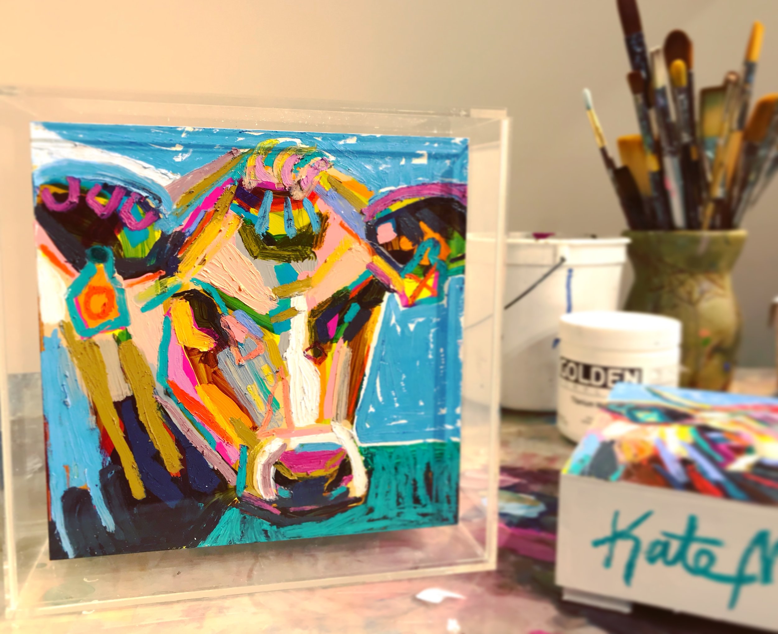 Cow painting by Kate Mullin Williford Art