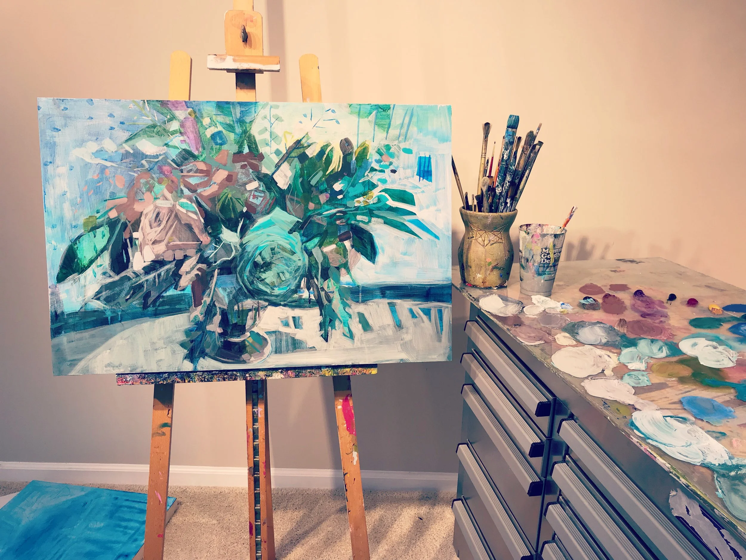 Kate Mullin Art Flower Painting