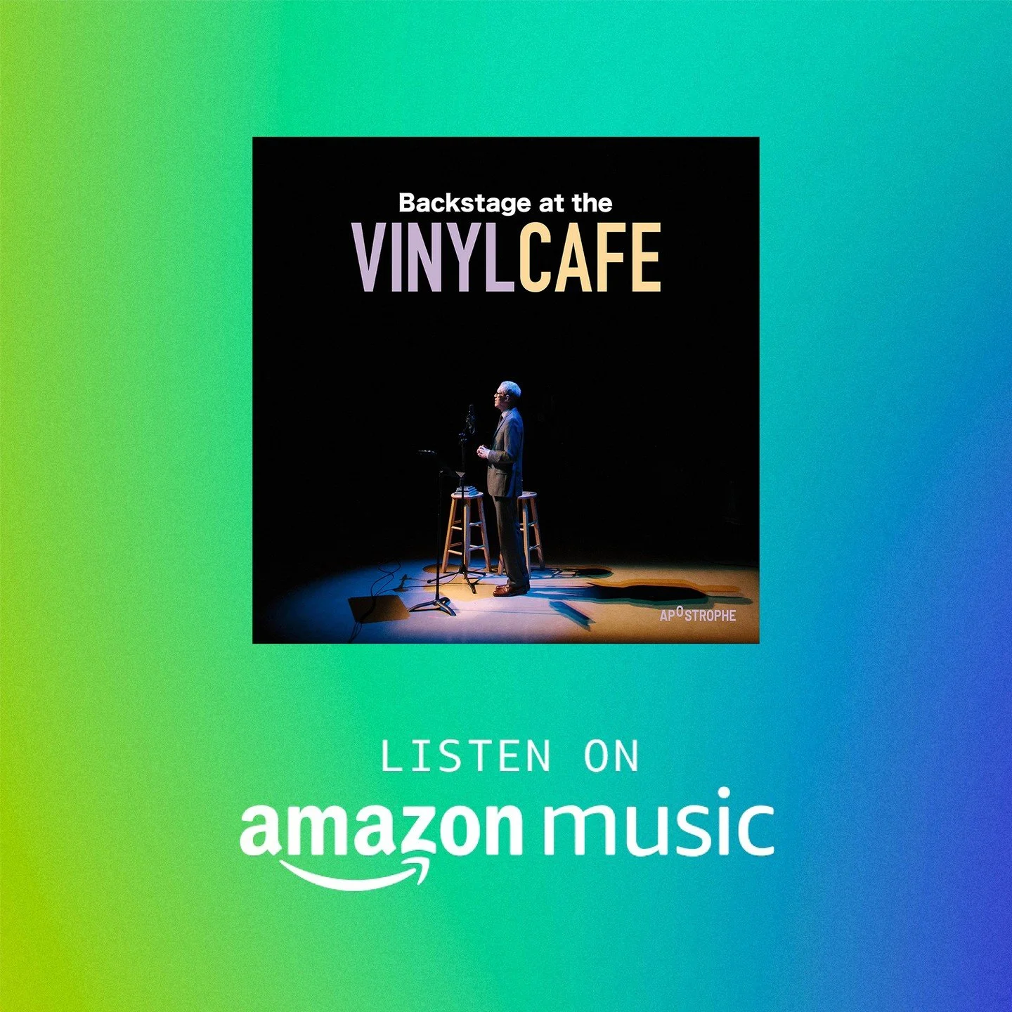 Happy to have Backstage at the Vinyl Cafe be included on Amazon Music's Acast Indie Podcast Amplifier, along with a bunch of other great listens from independent Canadian podcasts! 

@PlayMorePods #PodcastsOnAmazonMusic