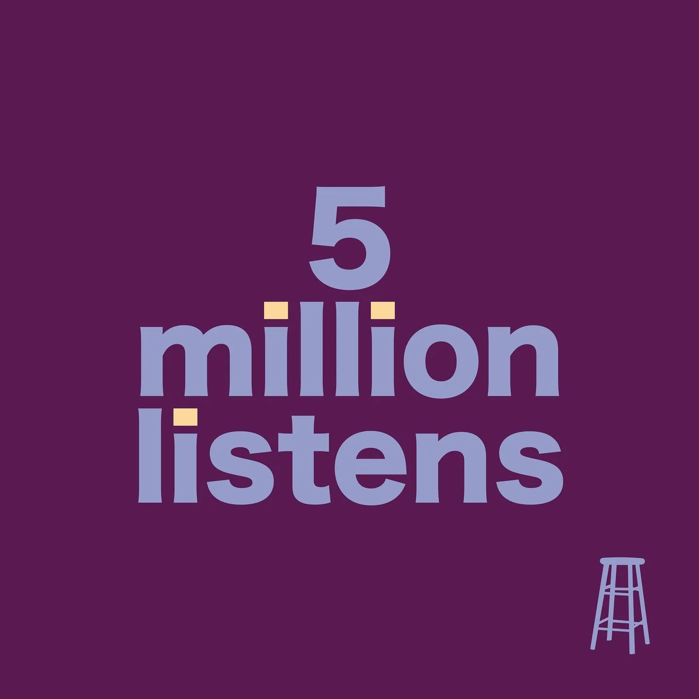 Well this is very exciting!

Our good friends at the Apostrophe Podcast Network recently informed us that Backstage at the Vinyl Cafe has surpassed 5 million downloads.

5 MILLION!!!

We are overjoyed. And it&rsquo;s all thanks to listeners like you.