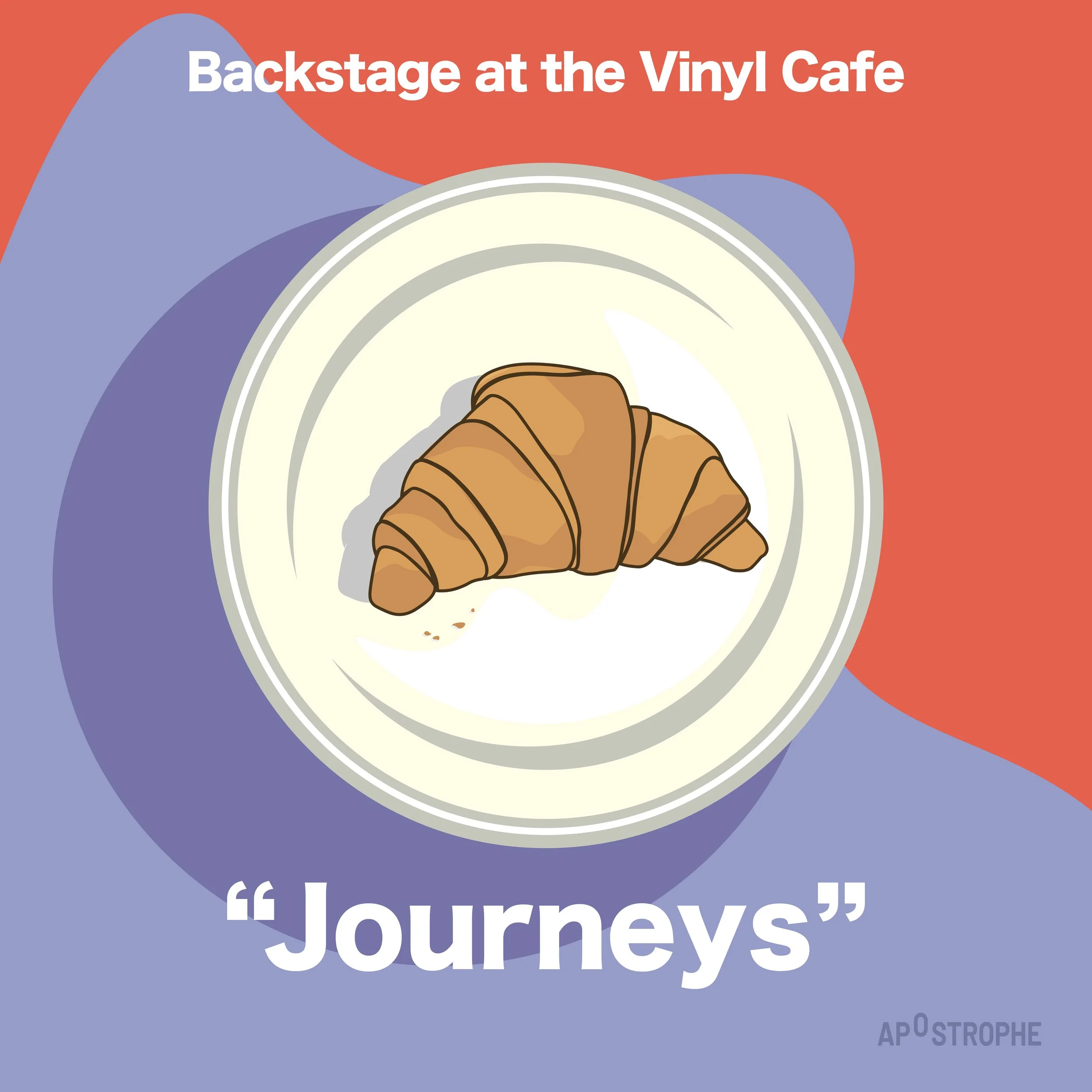 a croissant on a plate