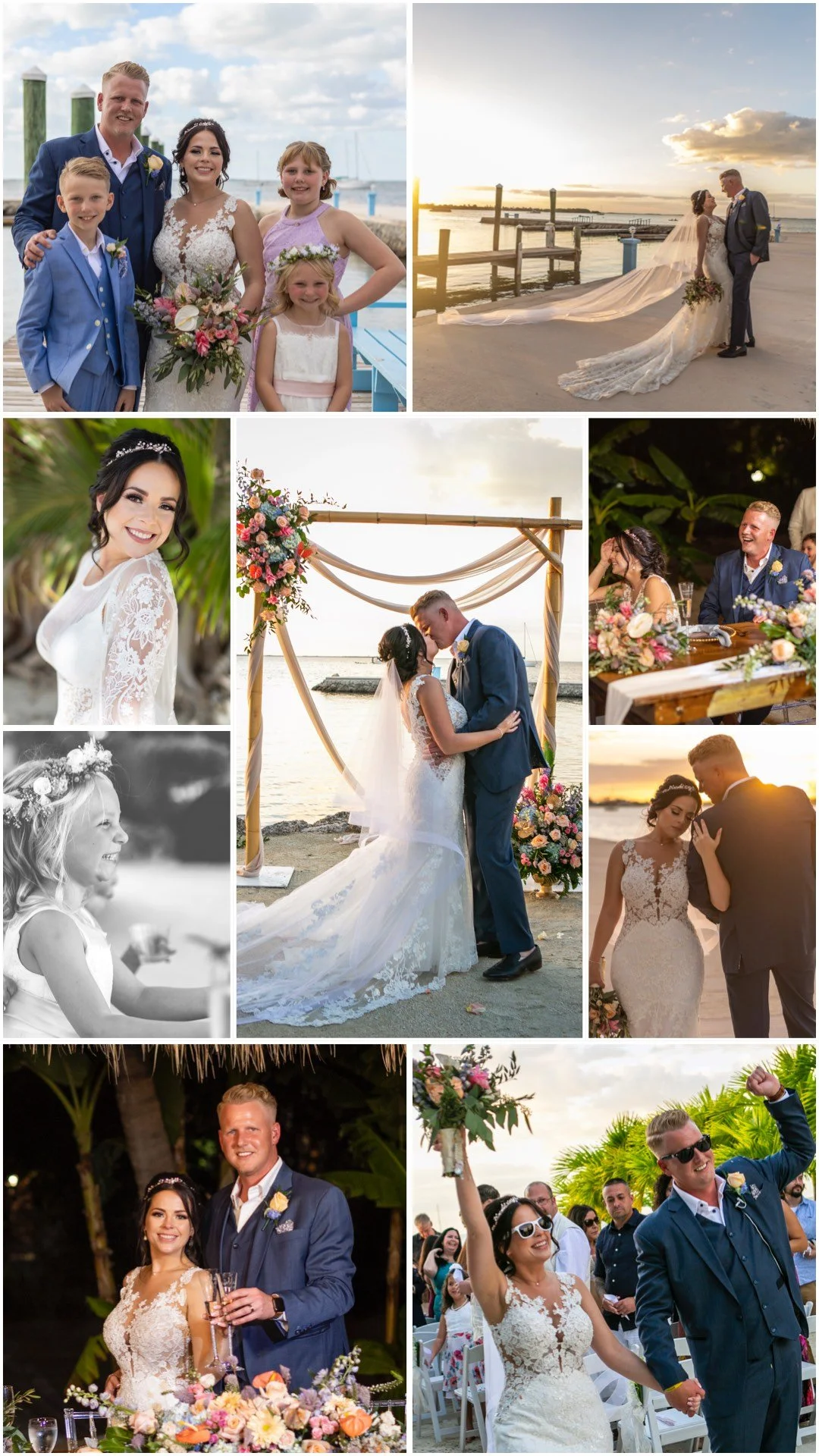 Brian & Gabrielle Delia's Wedding Photo Collage