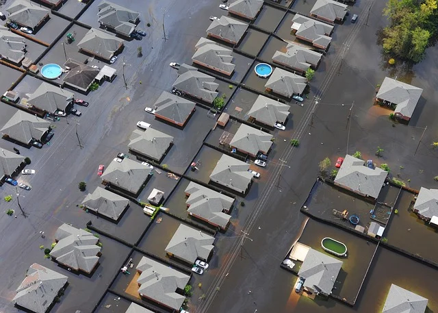 Flooded houses. Pic by Skeeze .