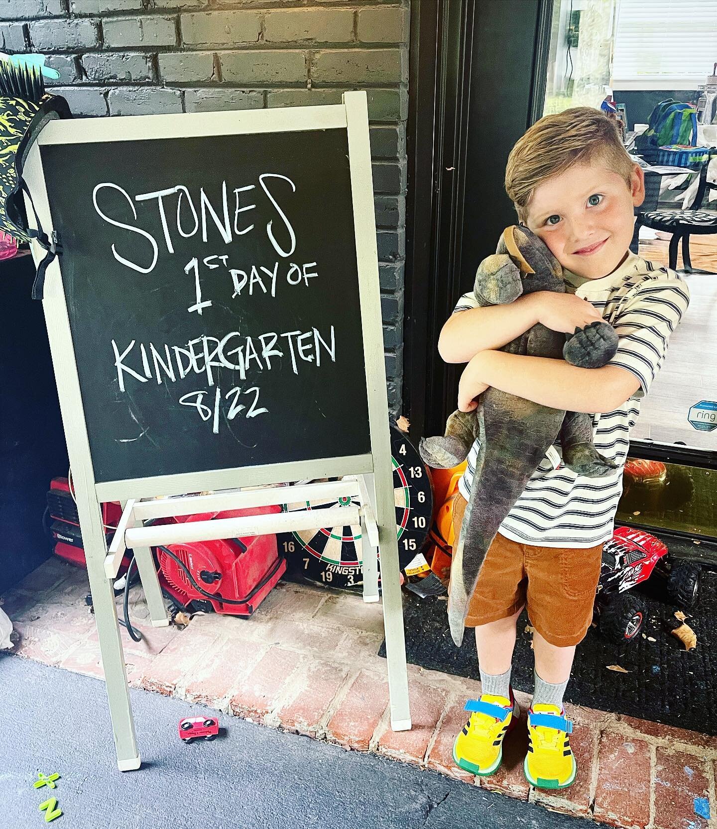 Stones First Day of Kindergarten! All prep stuff basically went out the window but we made it, on time, and no tears. We&rsquo;re so proud you brave Stone bear❤️❤️❤️🥹🥹🥹 @calexander82 #stonebyrdalexander #firstdayofschool #firstdayofkindergarten #b