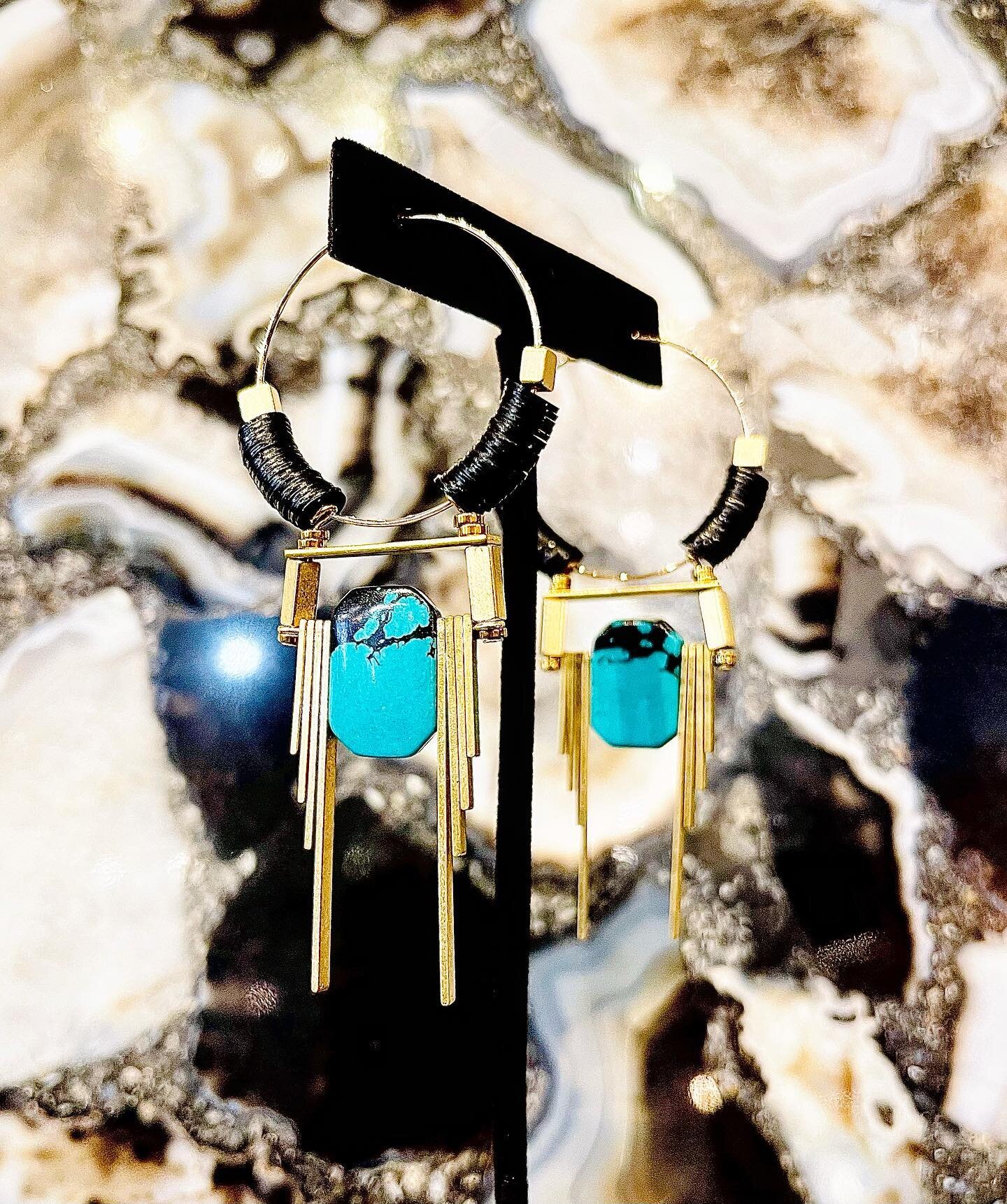 You have my attention. New arrivals. New Show stopping jewelry #johnnieq #statement earrings #turquoise #rockstar #stylist #franklintn #boutiqueshopping #americasfavoritemainstreet