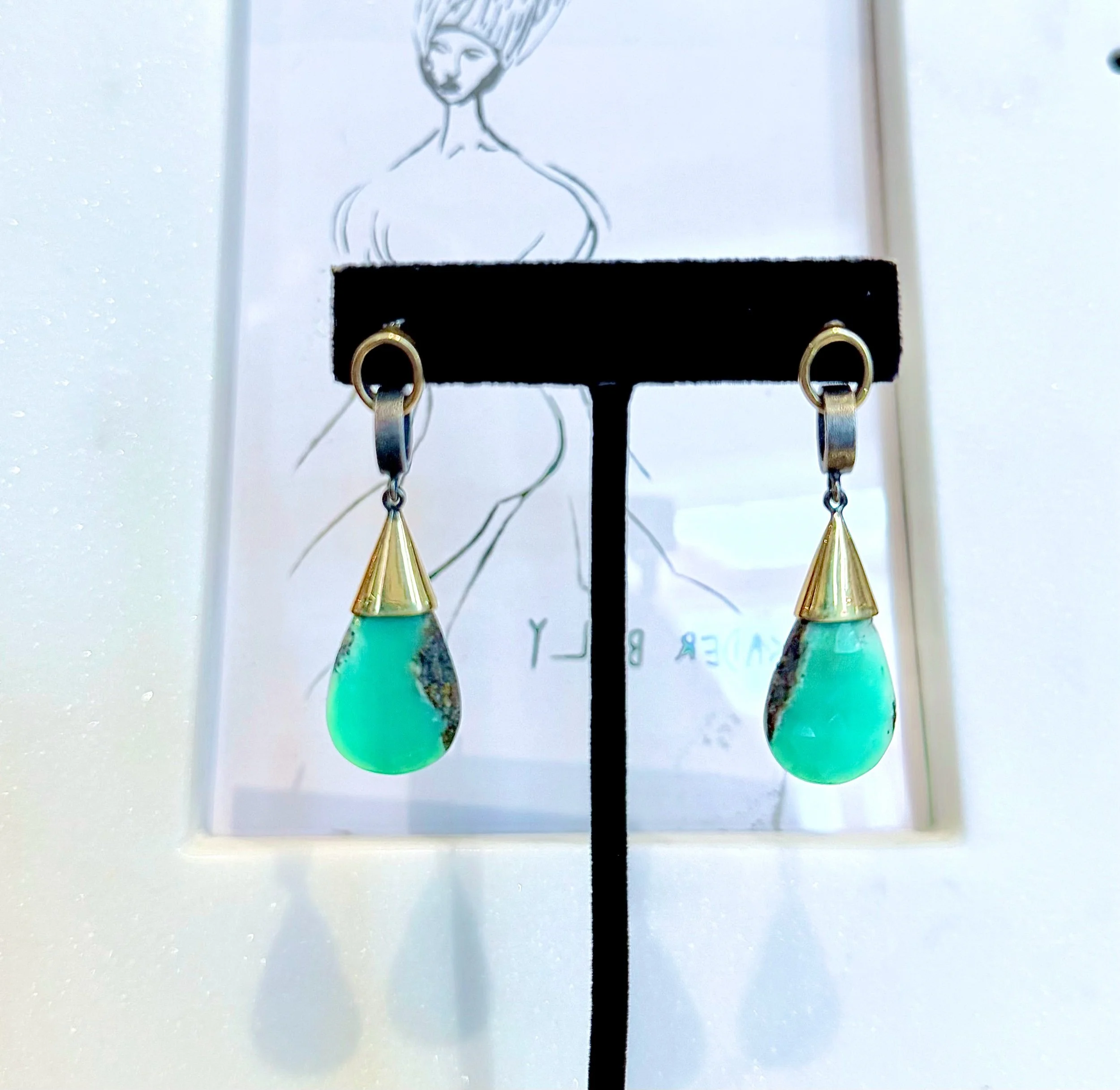 KNOTTED CHALCEDONY DROPS