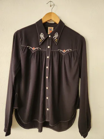 Black Desperado Pearl Snap Shirt