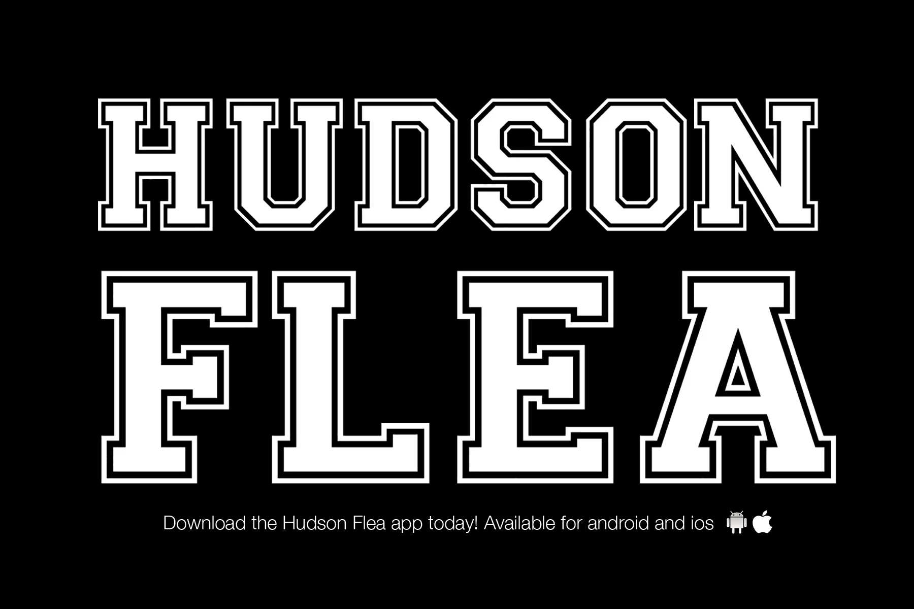 Hudson Flea (Typography Logo)