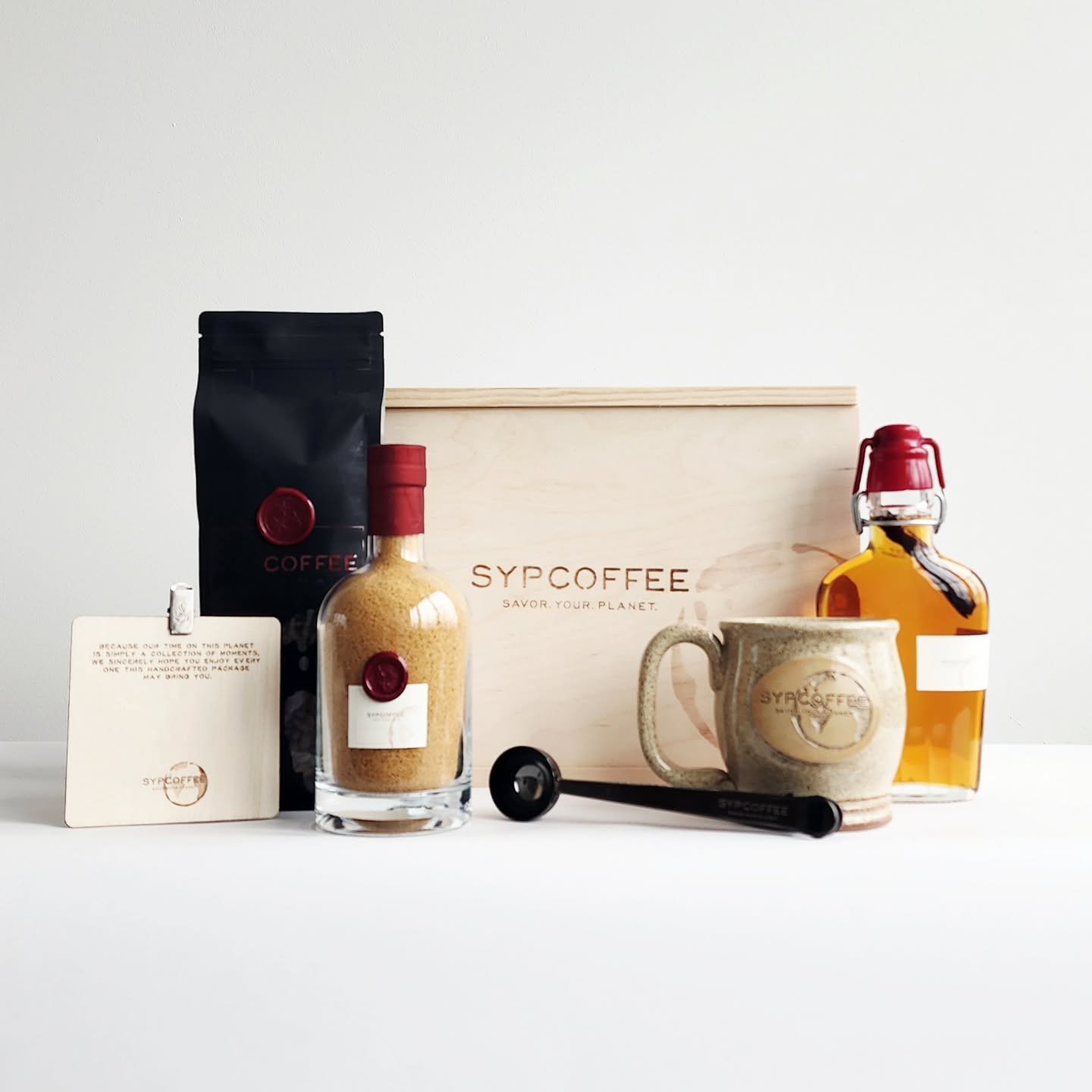 You know those gifts filled with an assortment of perfectly nice, off the shelf products neatly packaged in colorful filler?
.
This is, nor will ever be that.
.
All new gifts - and more - coming soon.
.
🎁 confidently.
.
#SYPCOFFEE Savor. Your. Plane