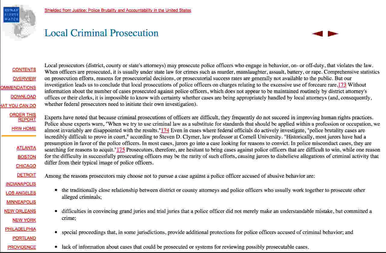 Why local prosecutors don't charge police with crimes