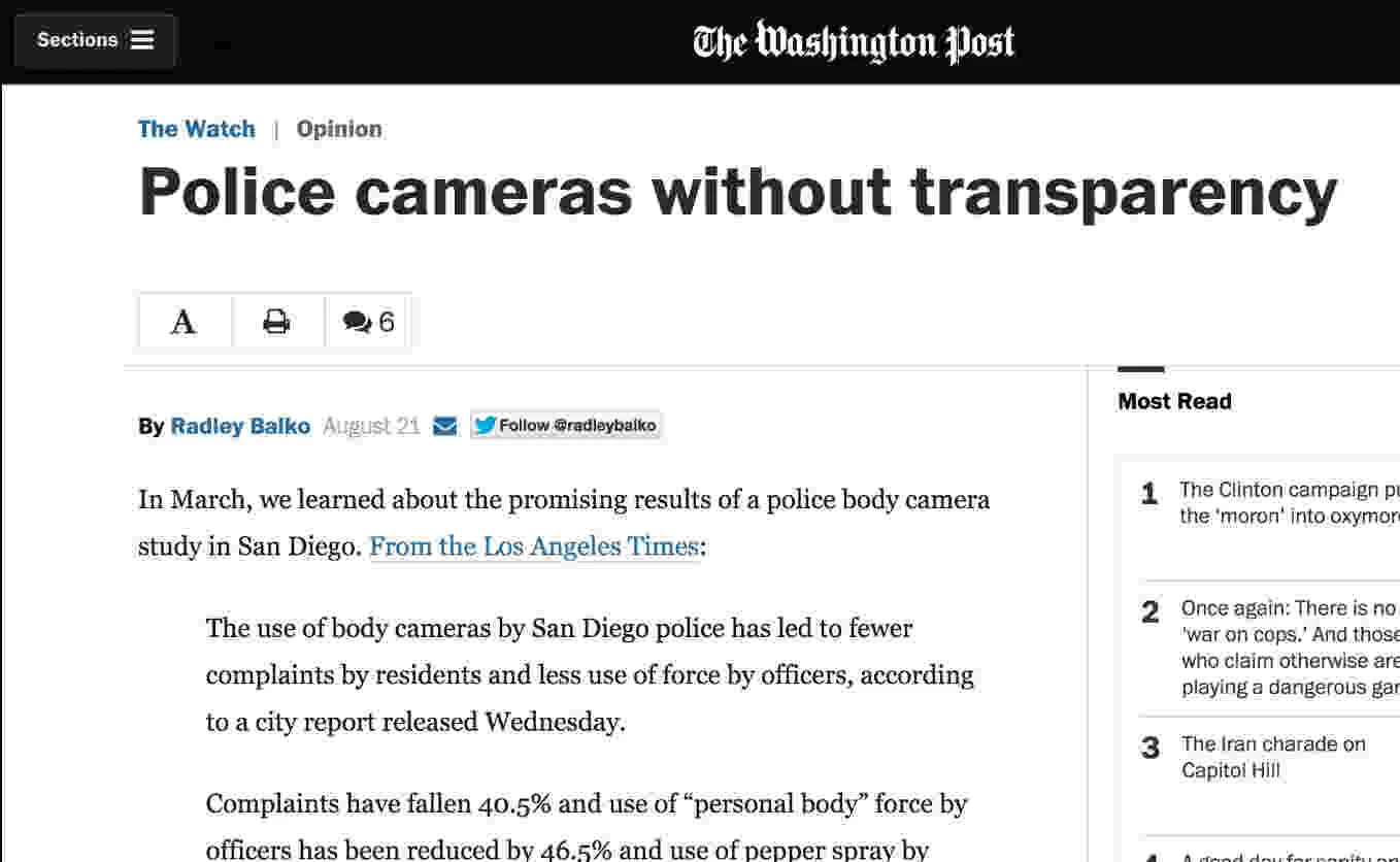Why body cams need the right policies to be effective
