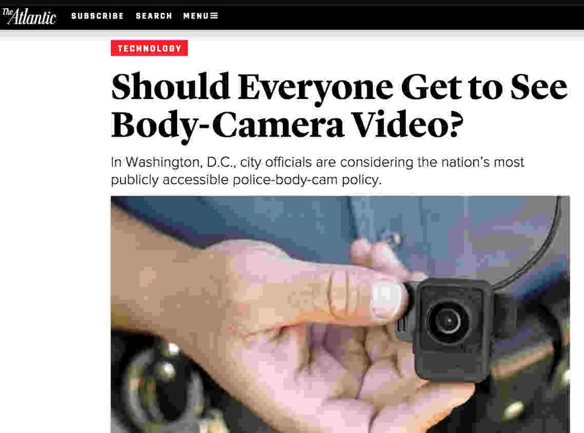 Considerations for making body cam footage accessible