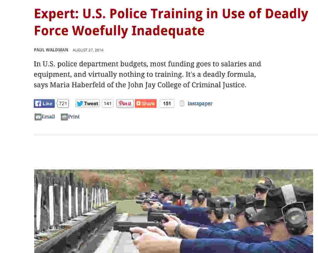 How police training in the US falls short compared to other countries