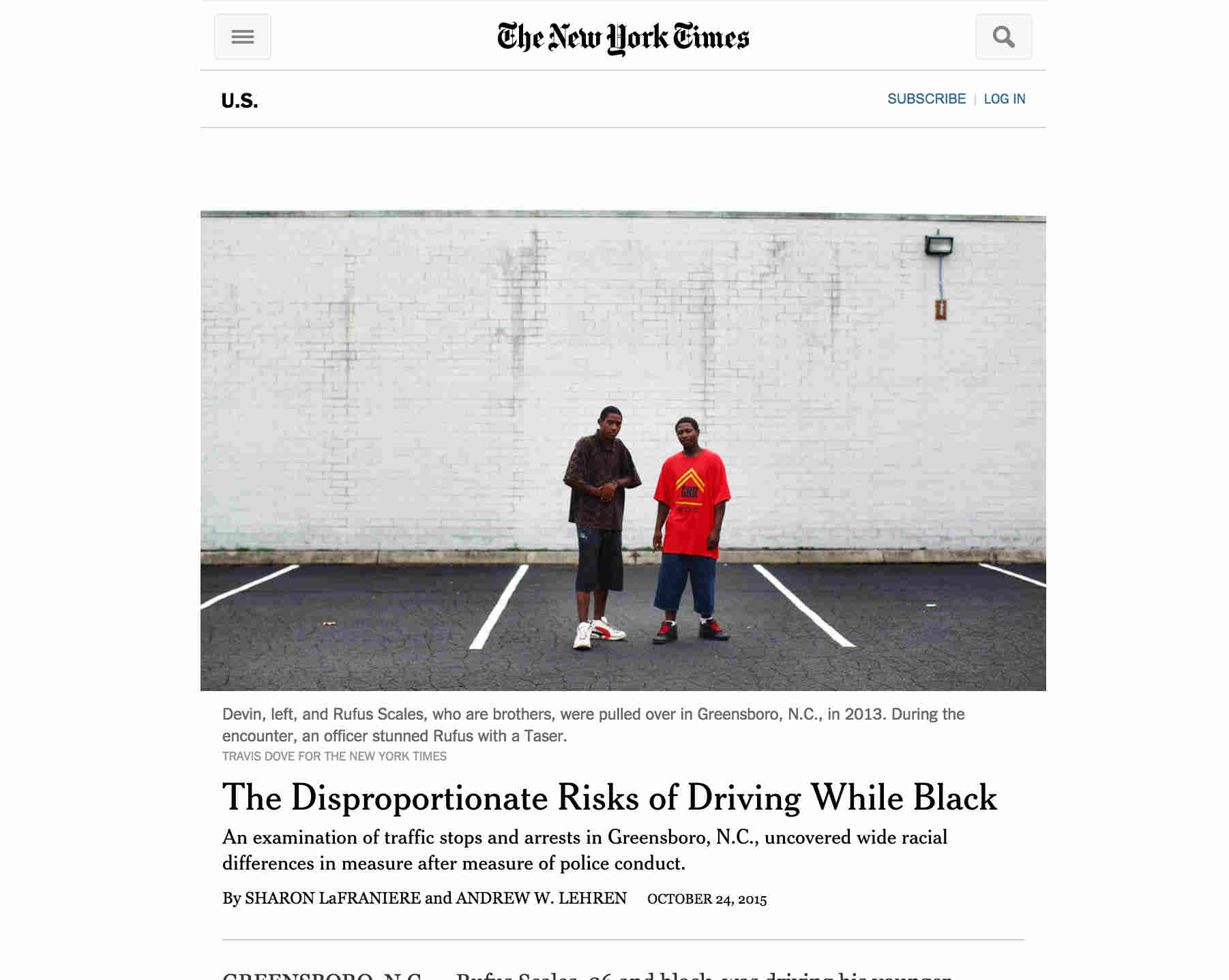 Evidence of Widespread Racial Profiling