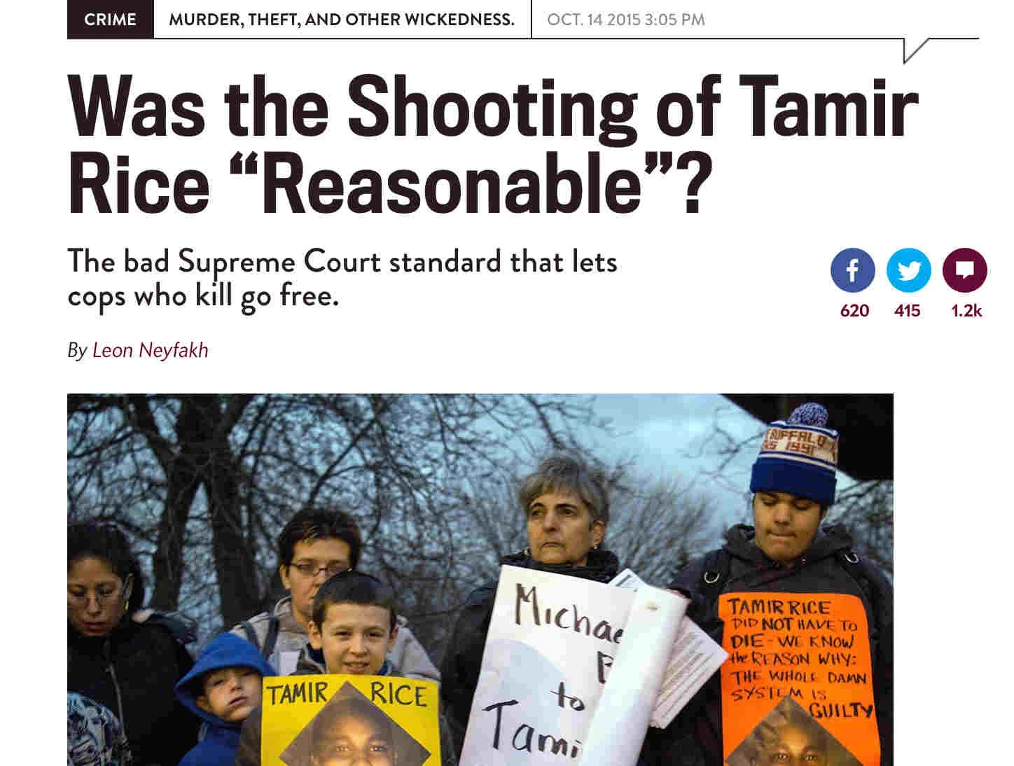 Why the Current Use of Deadly Force Standard Needs to Change