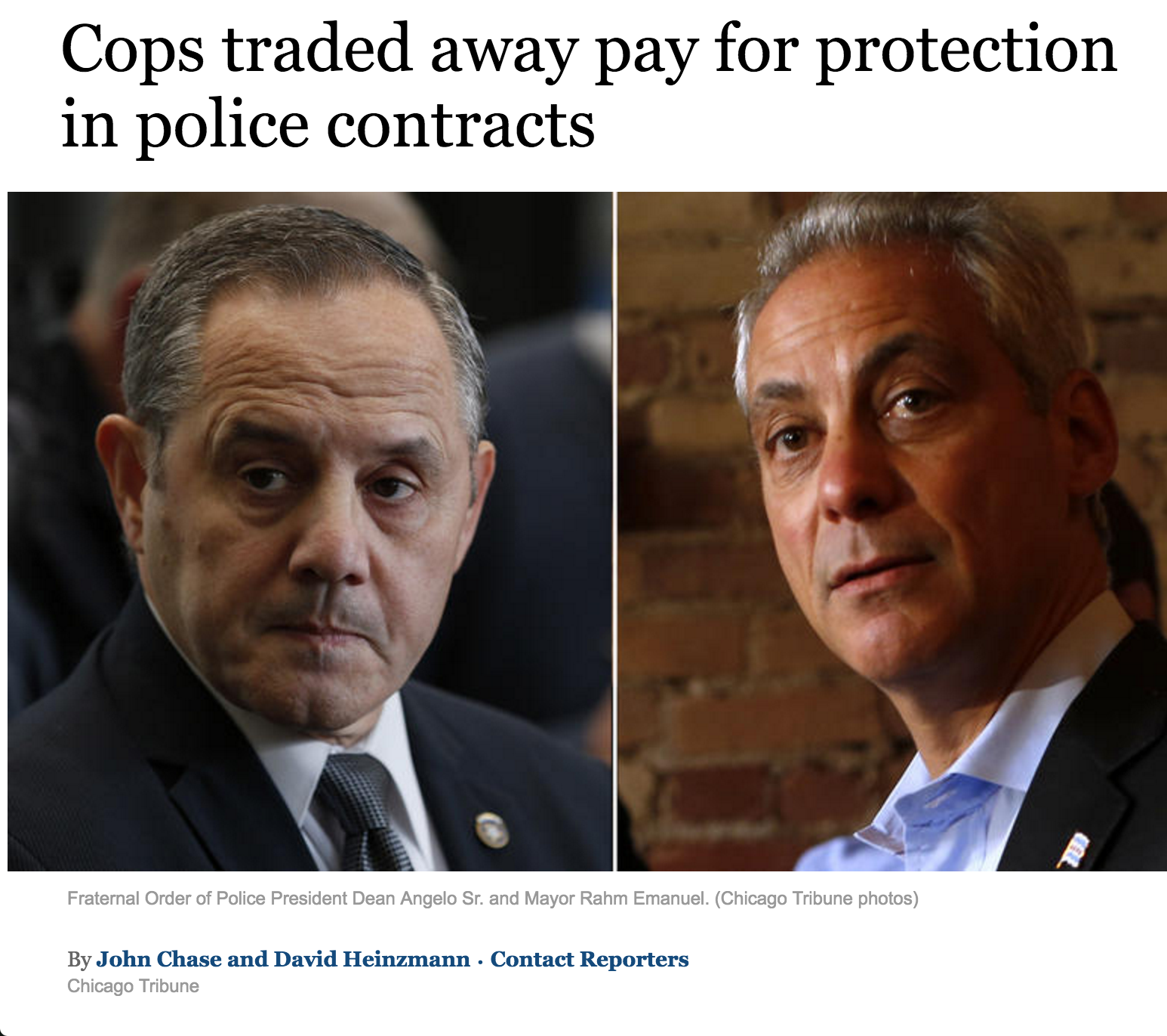 How police unions in Chicago negotiated contracts that shield officers from accountability