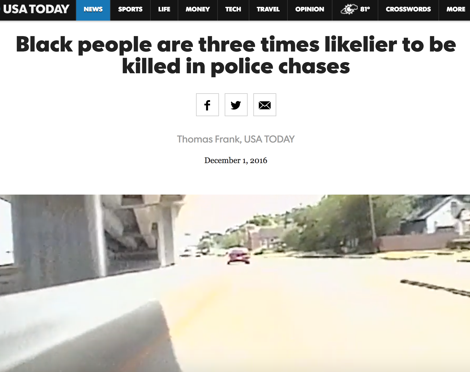 How police chases disproportionately impact black people