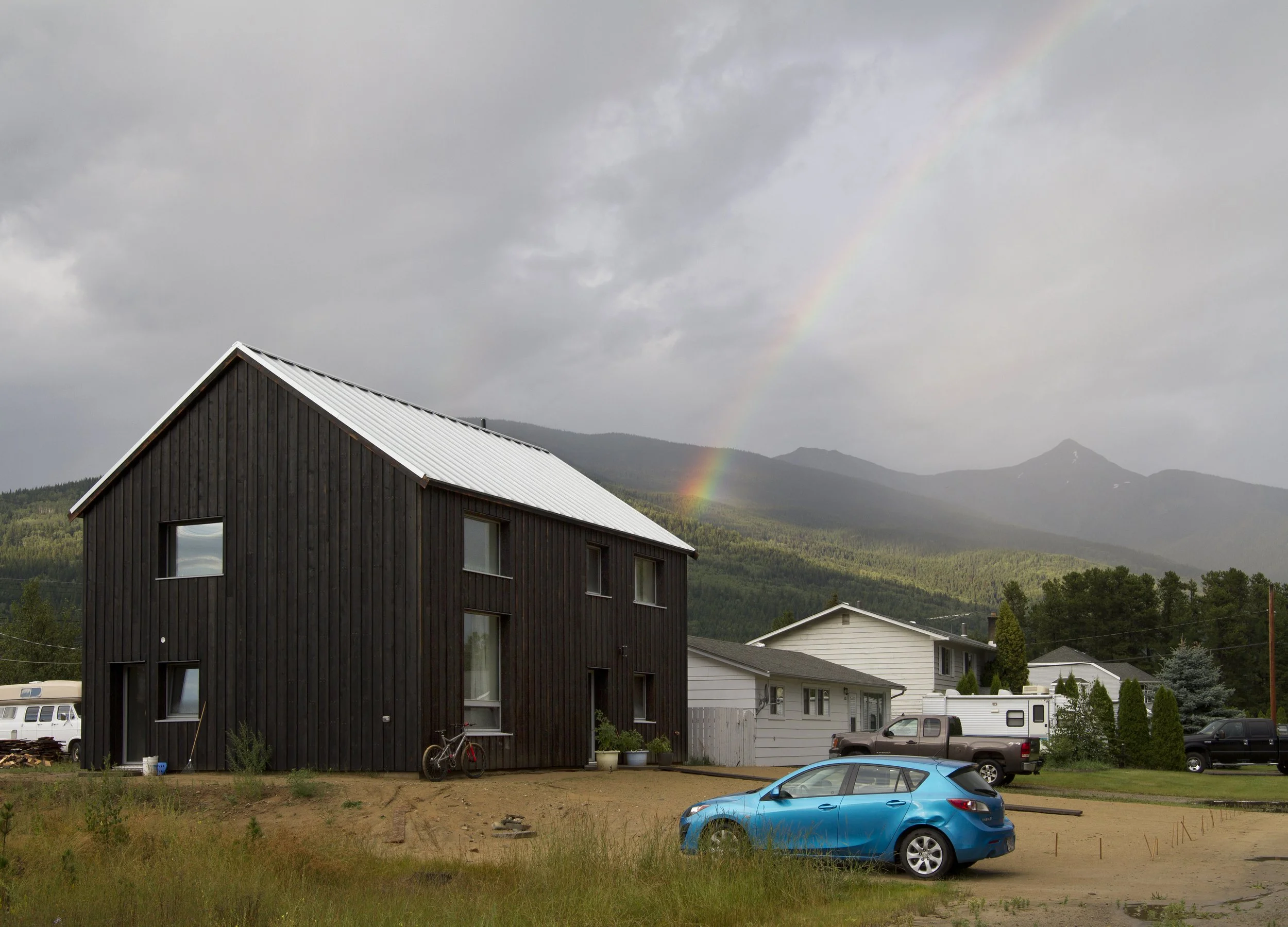  View of site from street with Mount McKirdy in background. 