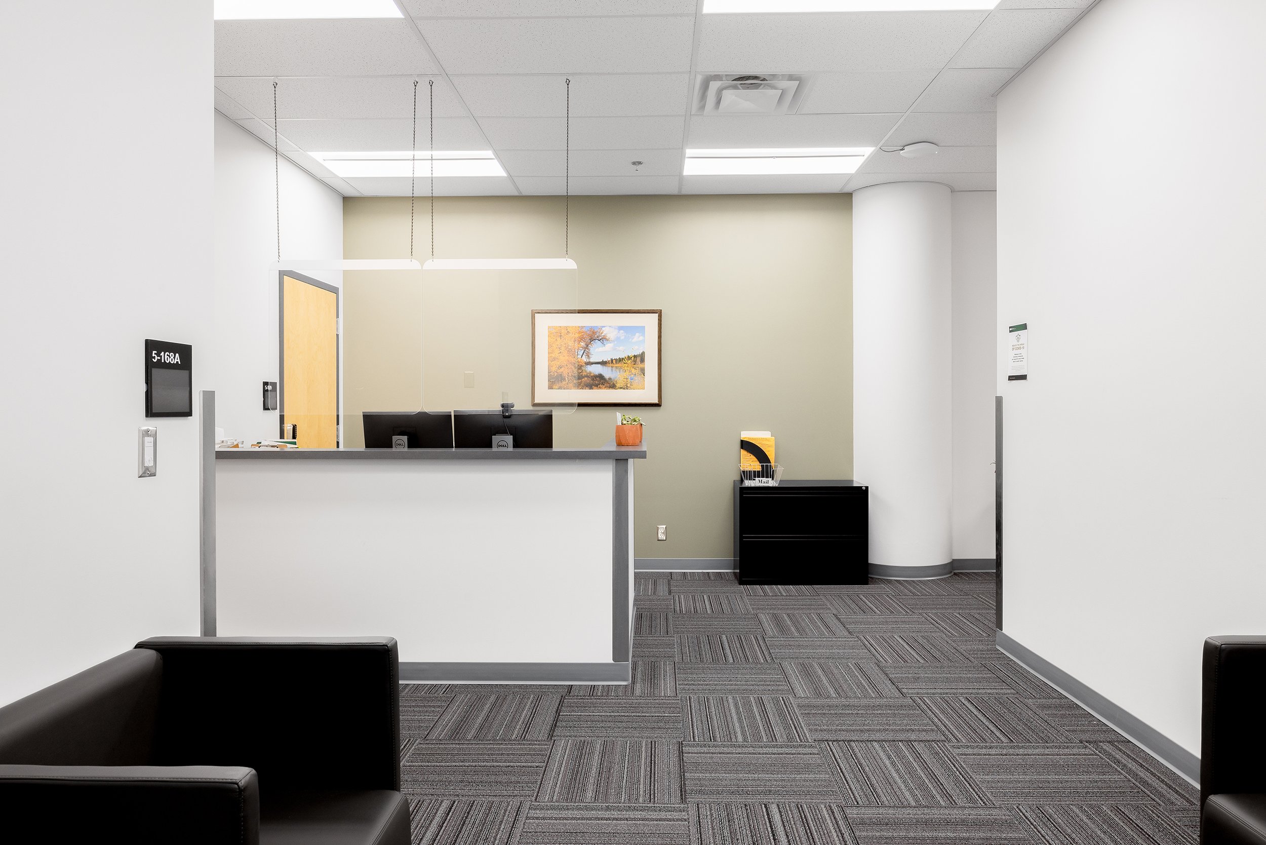  Counselling reception and waiting room.  
