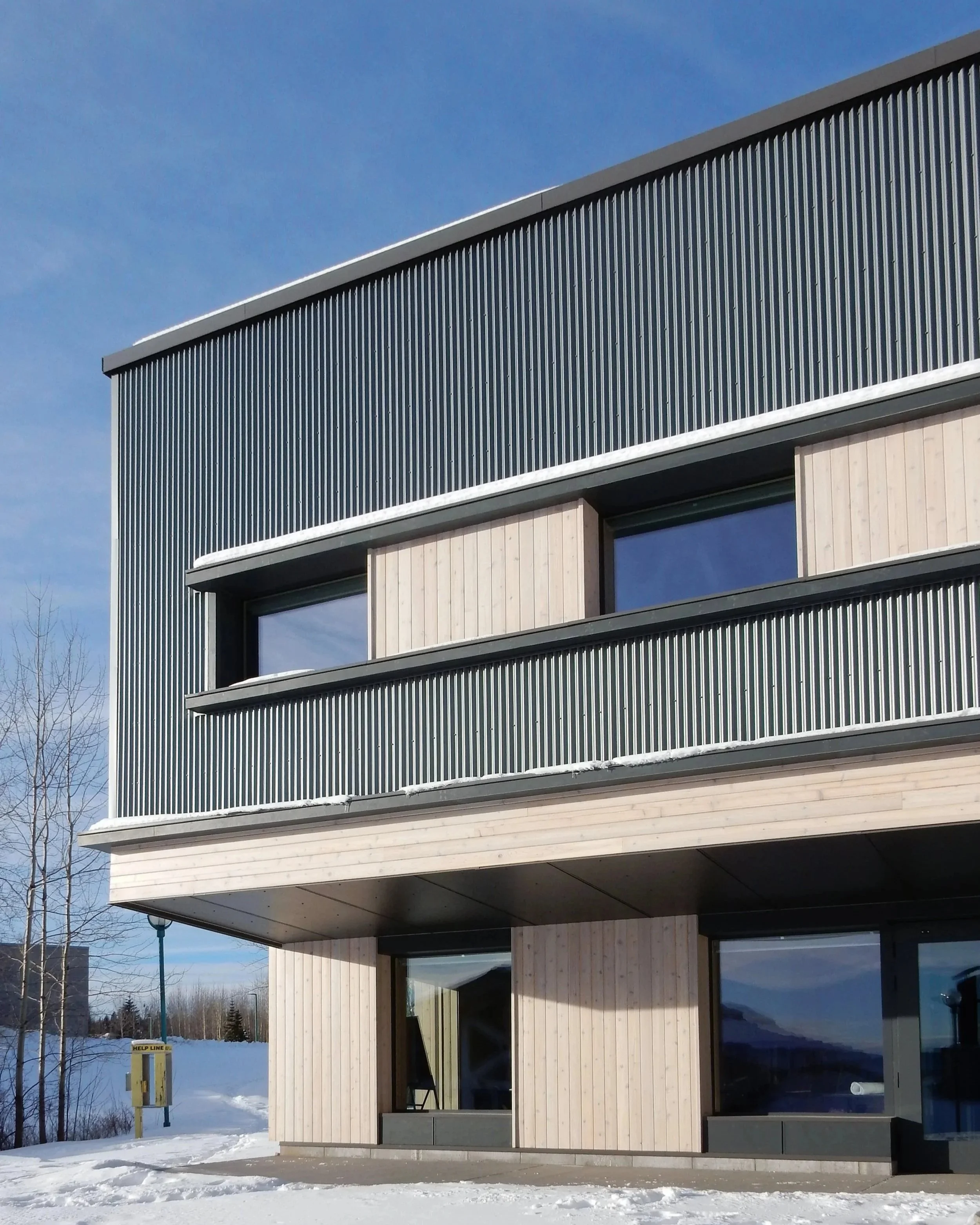  Window and exterior wall details.   