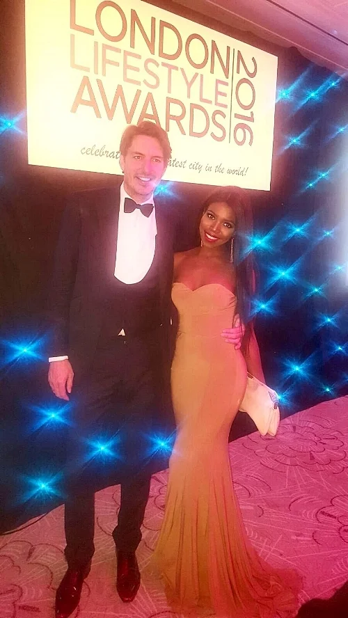 Pictured with the lovely Jason Gale - CEO of the London Lifestyle Awards