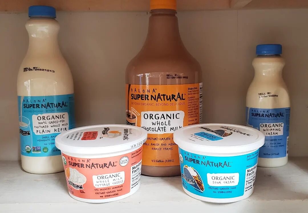 Here are a few reasons we ❤ @kalonasupernatural

-high quality organic products
-grass fed cows
- cows raised on small family farms
-low temp pasteurization

What is your favorite @kalonasupernatural product?