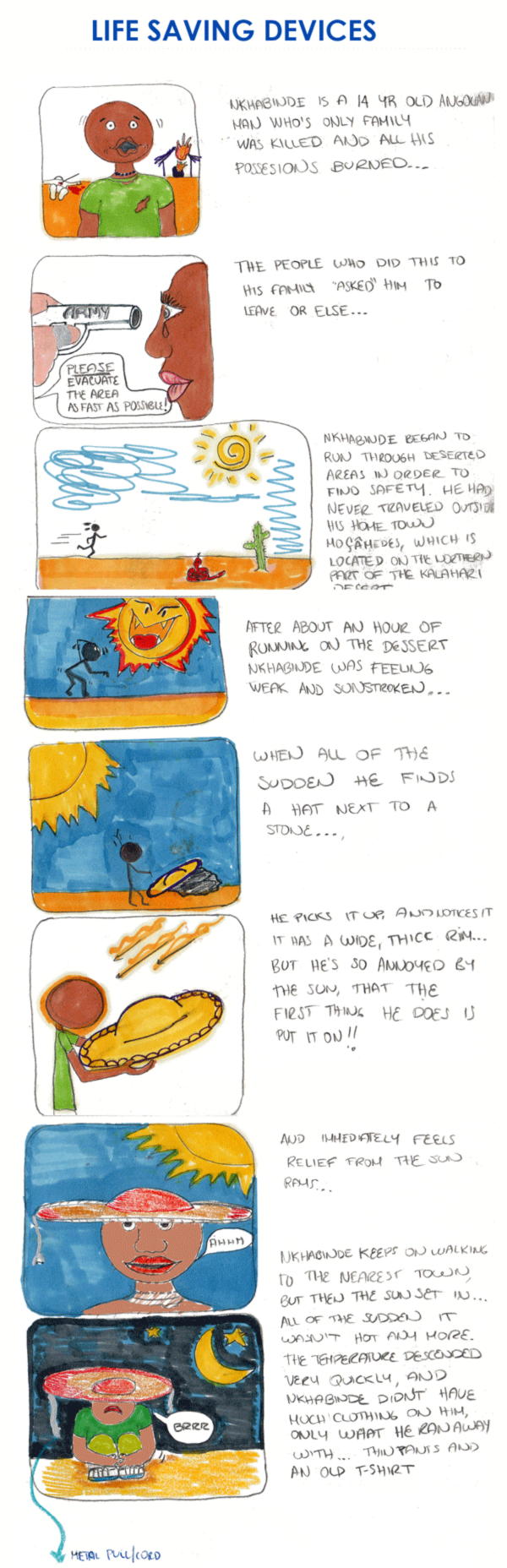 Life Saving DevicesTool to Aid Immigrants who are escaping their countries on to dangerous open land.