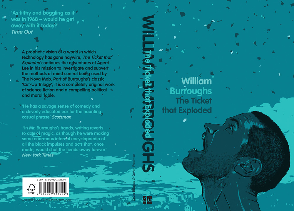 The Ticket that Exploded - Cover illustration for the novel by William Burroughs.