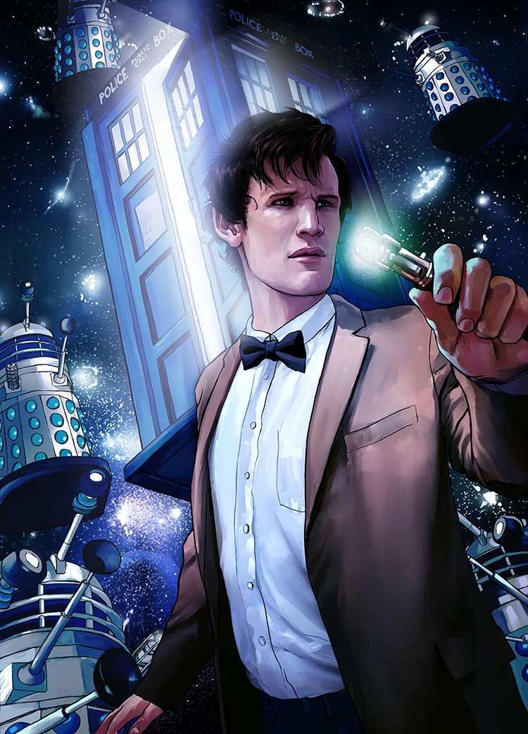Doctor Who - Illustration for an article on Doctor Who for The New Yorker Sci-Fi issue.