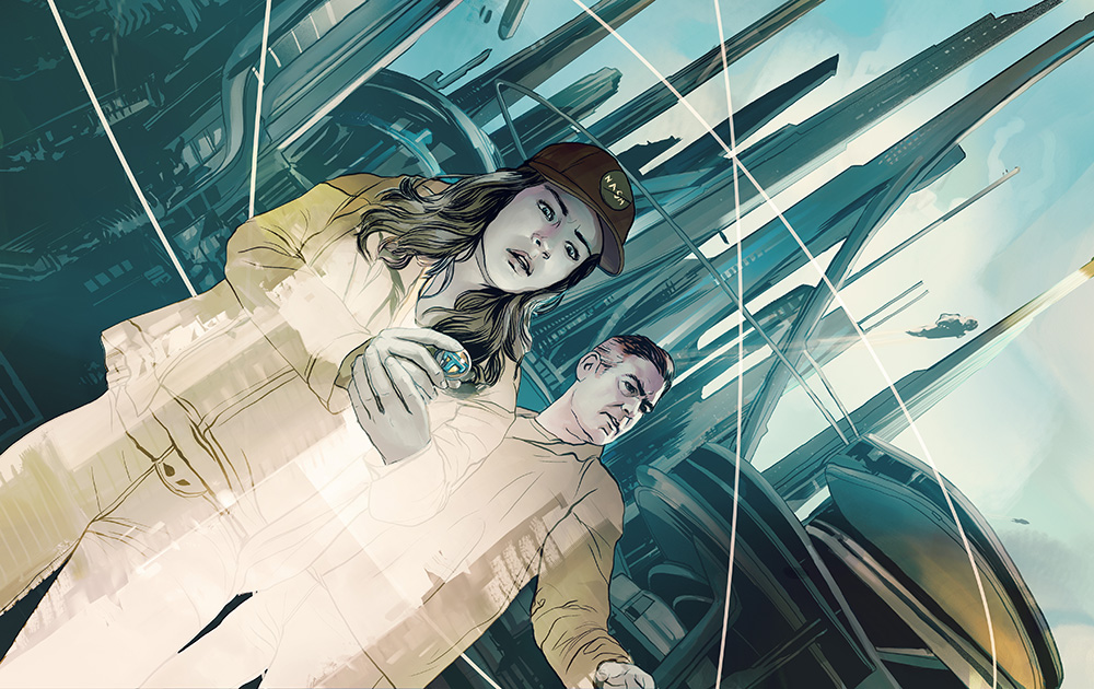 Tomorrowland - Illustration for the cinema review of Brad Bird's "Tomorrowland."