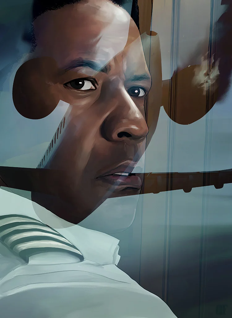 Jurassic World - Illustration for the cinema review of Robert Zemeckis' "Flight."