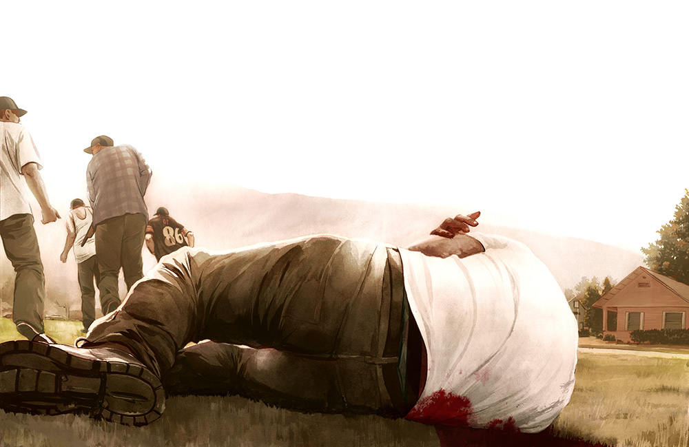 Diary of a Deadly Year - Illustration for an article about a sudden spike in murder rates in Yakima County, Washington.