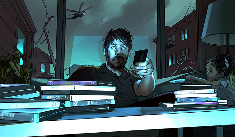 Emmys - Illustration for a piece by Timothy Simons for The Hollywood Reporter.