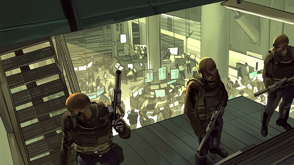  Market - Illustration for the Lazarus Sourcebook #1. 