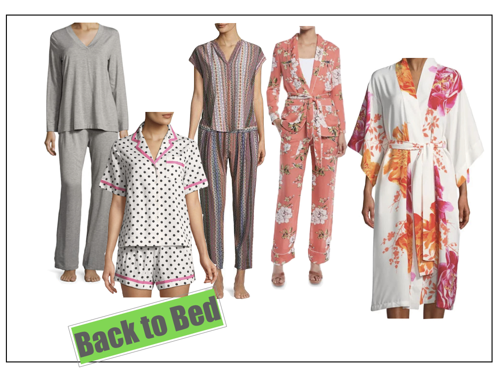 Wear a pretty pajama set to lounge around for the day.