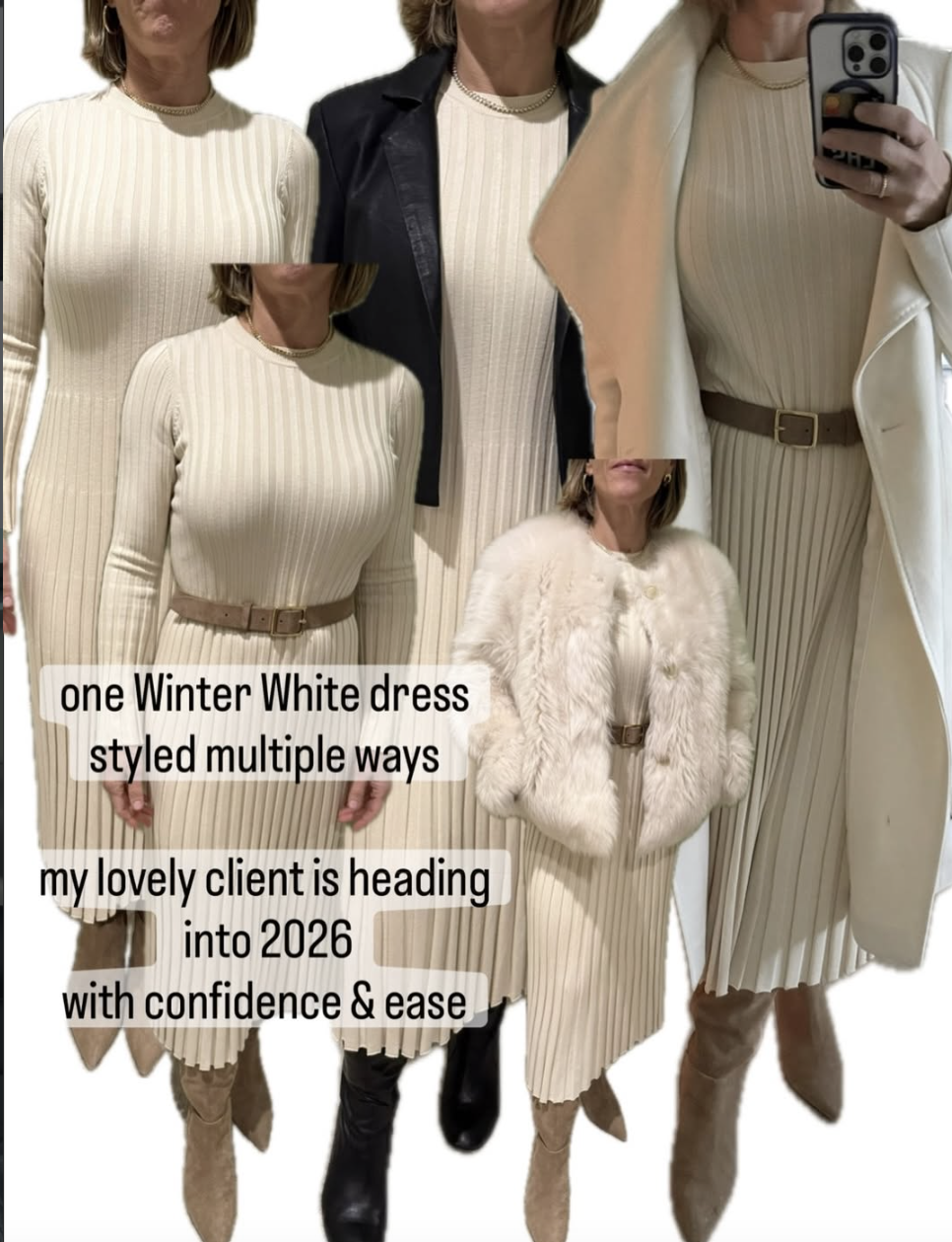 Here's an example of both in-person and remote styling sessions combined